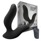Черный вибромассажер простаты 3,5’’ Remote Control Curve P-spot Massager - 12 см. - Erokay - в Химках купить с доставкой