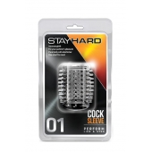 Прозрачная насадка с шипами STAY HARD COCK SLEEVE 01 CLEAR - Blush Novelties - в Химках купить с доставкой