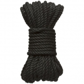 Черная верёвка для связывания и фиксации Bind Tie - 9,14 м. - Doc Johnson - купить с доставкой в Химках