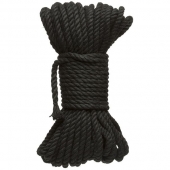 Черная верёвка для связывания и фиксации Bind Tie - 15,24 м. - Doc Johnson - купить с доставкой в Химках