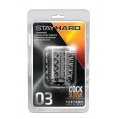 Прозрачная насадка с шипами и шишечками STAY HARD COCK SLEEVE 03 CLEAR - Blush Novelties - в Химках купить с доставкой