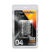 Прозрачная насадка с бороздками STAY HARD COCK SLEEVE 04 CLEAR - Blush Novelties - в Химках купить с доставкой