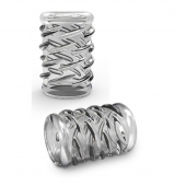 Прозрачная насадка с объёмными чёрточками STAY HARD COCK SLEEVE 06 CLEAR - Blush Novelties - в Химках купить с доставкой