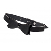 Черный кожаный чокер с бабочкой - Pecado - купить с доставкой в Химках