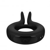 Черное эрекционное кольцо Marry Me Rechargeable Vibrating Cockring - Adrien Lastic - в Химках купить с доставкой