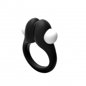 Черное эрекционное кольцо Zippy Vibrating Ring With Bullet - Adrien Lastic - в Химках купить с доставкой