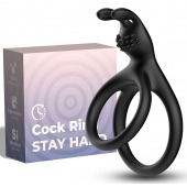 Черное эрекционное кольцо с подхватом мошонки - Boys of Toys - в Химках купить с доставкой