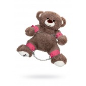 Бондажный набор: бурый мишка с розовыми оковами и наручниками - Pecado - купить с доставкой в Химках