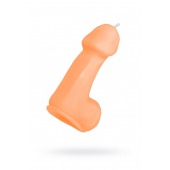 Оранжевая свеча в форме пениса - 47 гр. - Pecado - купить с доставкой в Химках