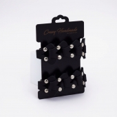 Черные кожаные оковы из звеньев - Crazy Handmade - купить с доставкой в Химках