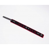 Черно-красный ошейник Sex - Crazy Handmade - купить с доставкой в Химках