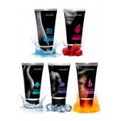 Набор из 5 лубрикантов JUJU (увлажняющий, Hot+, Long, Anal, малина) - JuJu - купить с доставкой в Химках