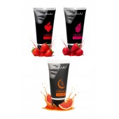 Набор из 3 съедобных лубрикантов JUJU (клубника, малина, грейпфрут) - JuJu - купить с доставкой в Химках