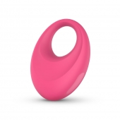 Розовое интерактивное эрекционное виброкольцо Leo - Easy toys - в Химках купить с доставкой