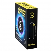 Супертонкие презервативы Ganzo Invisible - 3 шт. - Ganzo - купить с доставкой в Химках