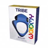 Синее эрекционное кольцо Wooomy Tribeс с вибрацией - Adrien Lastic - в Химках купить с доставкой