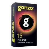 Классические презервативы с обильной смазкой Ganzo Classic - 15 шт. - Ganzo - купить с доставкой в Химках
