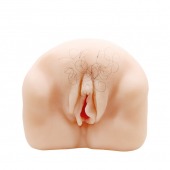 Телесный мастурбатор-вагина с оволосением и вибрацией - Baile - в Химках купить с доставкой