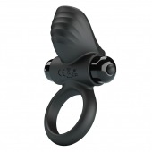 Черное эрекционное кольцо с вибрацией Adrien - Baile - в Химках купить с доставкой