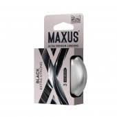 Черные утолщенные презервативы MAXUS Extra Strong с железным кейсом - 3 шт. - Maxus - купить с доставкой в Химках