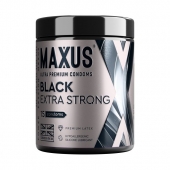 Черные утолщенные презервативы MAXUS Extra Strong с железным кейсом - 15 шт. - Maxus - купить с доставкой в Химках