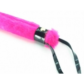 Нежная плеть с розовым мехом BDSM Light - 43 см. - БДСМ Арсенал - купить с доставкой в Химках