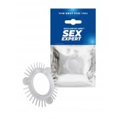 Эластичное эрекционное кольцо с 3 шариками и шипами - Sex Expert - в Химках купить с доставкой