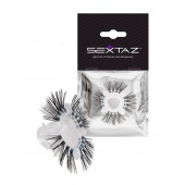 Эластичное эрекционное кольцо с черными «ресничками» - Sextaz - в Химках купить с доставкой