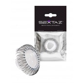 Эластичное эрекционное кольцо с длинными черными «ресничками» - Sextaz - в Химках купить с доставкой