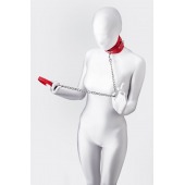 Красный ошейник с подкладкой из меха - ToyFa - купить с доставкой в Химках