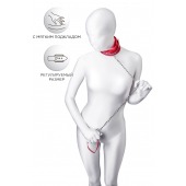 Красный ошейник с подкладкой из меха - ToyFa - купить с доставкой в Химках