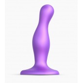 Фиолетовая насадка Strap-On-Me Dildo Plug Curvy size S - Strap-on-me - купить с доставкой в Химках