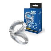 Прозрачное двойное эрекционное кольцо - Sex Expert - в Химках купить с доставкой