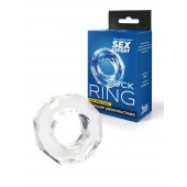 Прозрачное эрекционное кольцо в форме гайки - Sex Expert - в Химках купить с доставкой