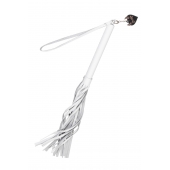 Белая кожаная плеть - 50 см. - Pecado - купить с доставкой в Химках