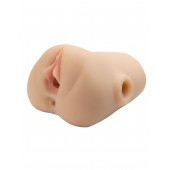 Телесный мастурбатор с вибрацией Double Pounder Vibrating Squeeze Stroker - Pipedream - в Химках купить с доставкой