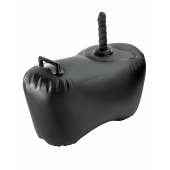 Черное надувное кресло с платформой для фиксации дилдо Body Dock Inflatable Love Seat - Pipedream - купить с доставкой в Химках