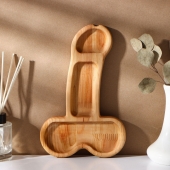 Деревянное блюдо для подачи в форме члена (25 х 16,5 х 1,7 см) - Сима-Ленд - купить с доставкой в Химках