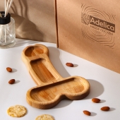 Деревянное блюдо для подачи в форме члена (25 х 16,5 х 1,7 см) - Сима-Ленд - купить с доставкой в Химках