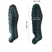 Серая силиконовая насадка на пенис с подхватом Manwan Ryzer - Manwan - в Химках купить с доставкой