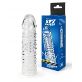 Прозрачная закрытая насадка на пенис - 17 см. - Sex Expert - в Химках купить с доставкой