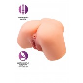 Телесный реалистичный мастурбатор-полуторс с 2 любовными входами - No Name - в Химках купить с доставкой