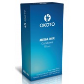 Презервативы OKOTO Mega Mix - 18 шт. - Sitabella - купить с доставкой в Химках