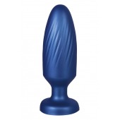 Синяя анальная пробка 4 Inch Silicone Anal Plug - 12 см. - NMC