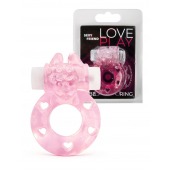 Розовое эрекционное виброкольцо в форме зайчика - 1137 - в Химках купить с доставкой