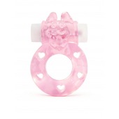 Розовое эрекционное виброкольцо в форме зайчика - 1137 - в Химках купить с доставкой