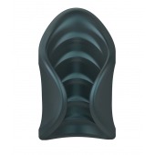 Серый сквозной мастурбатор с вибрацией Manwan Starter - Manwan - в Химках купить с доставкой