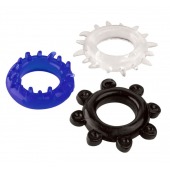 Набор из 3 эрекционных колец разного цвета и рельефа - Boys of Toys - в Химках купить с доставкой