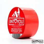 Красный скотч для фиксации Non-Sticky Bondage Tape - 15 м. - Intoyou - купить с доставкой в Химках