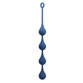 Синяя анальная цепочка - 52,4 см. - Baile